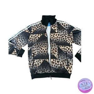 Adidas Cheetah Print Zipup